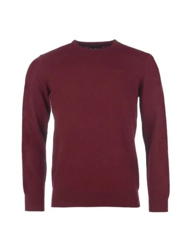 Barbour Essential Lambswool Crew Neck Ruby Voir les baskets