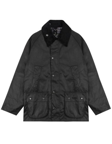 Barbour Bedale Wax Jacket Black basket pas cher