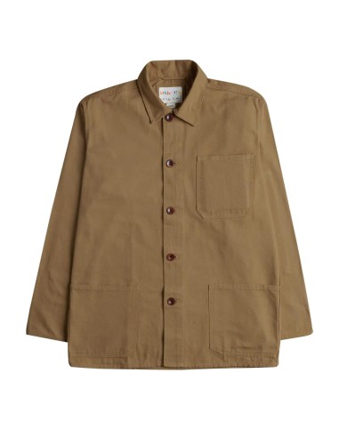 Uskees 3001 Buttoned Overshirt Khaki pas cher