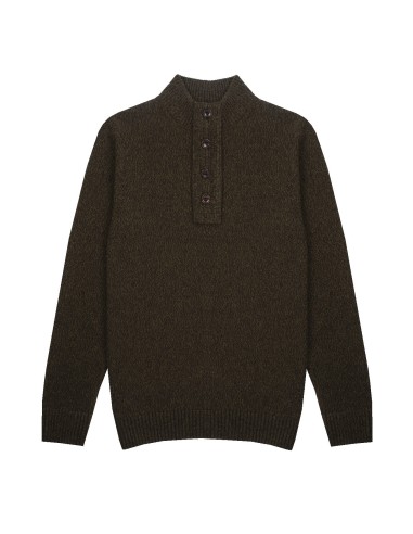 Barbour Sid Half Zip Knit Olive Marl l'achat 