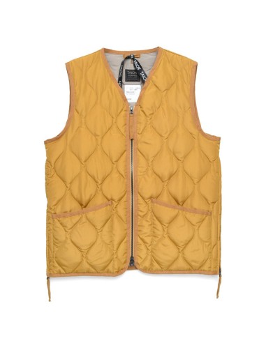 Taion Military Zip V Neck Vest Camel 50% de réduction en Octobre 2024