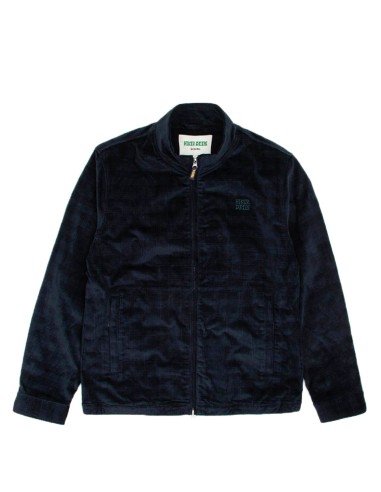 Hikerdelic Plaid Corduroy Track Jacket Navy chez Cornerstreet bien 