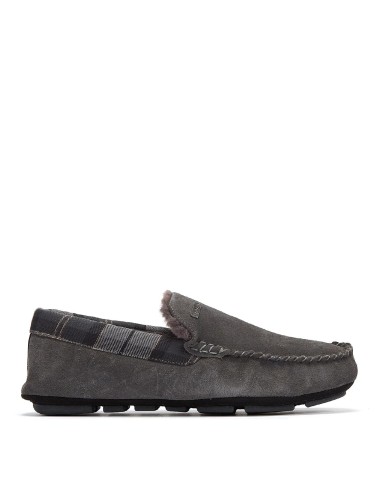 Barbour Monty Slippers Dark Grey Suede les ctes