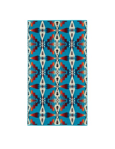 Pendleton Oversized Jacquard Spa Towel Tucson Turquoise Le MVP de beaucoup