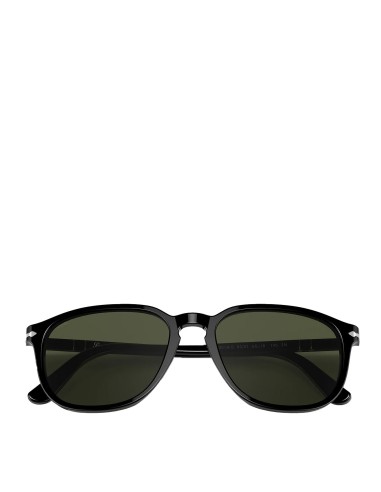 Persol 0PO3019S 95/31 55 Sunglasses Black / Green s'inspire de l'anatomie humaine