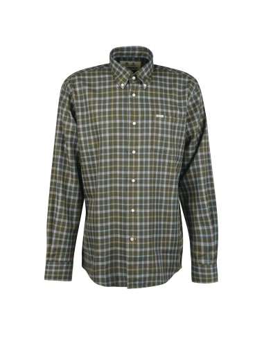 Barbour Coll Thermo Weave Shirt Olive en stock